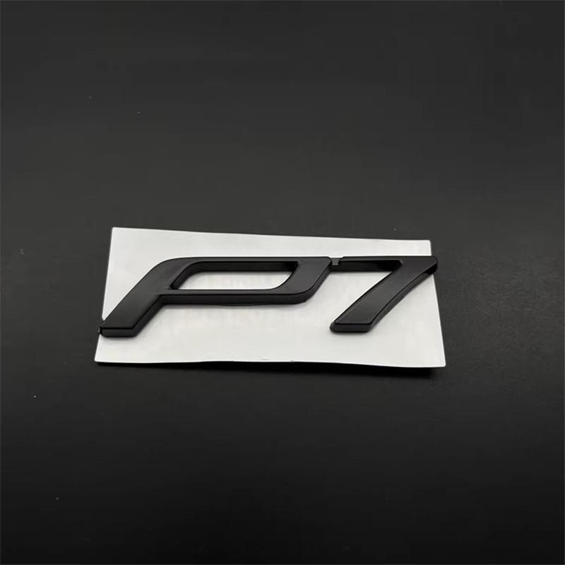 

For Xiaopeng Xpeng P7 P7i Modification Black Front rear Logo Label English Letter Sticker