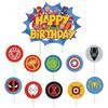 38Pcs Superhero Themed Party Supplies Avenger Birthday Party Decor for Children