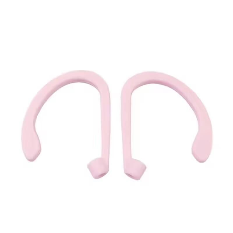 

Bluetooth-наушники с защитой от потери и падения, ушной крючок для Apple Airpods 1 2 3 4 Pro, спортивный держатель для наушников с ушным крючком, колпачок для наушников For Airpods 1、2 розовый