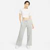 Nike Women's Knitted Fleece Straight Wide-Leg Sport Pants