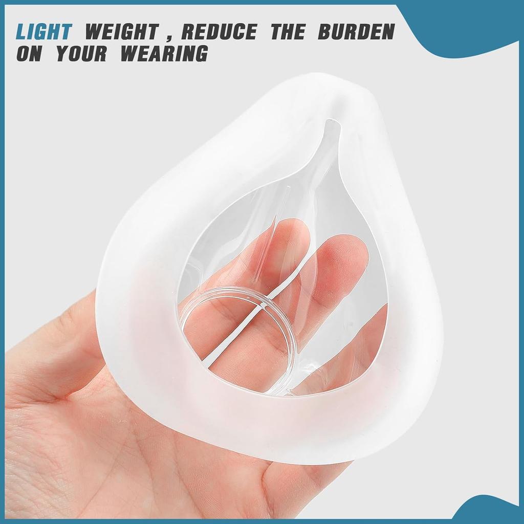 Ersatzrahmen-Set für AirFit F20 - Enthält Kissen, Rahmen, Kopfband mit Clips(Kein Ellbogen) - Zuverlässige Abdichtung, Bequeme Passform und Tolles Preis-Leistungs-Verhältnis