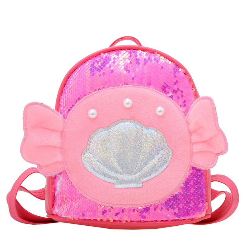 Adorable New Pu Sequin Mini Backpack With Cute Wings For Kids In Bright Colors