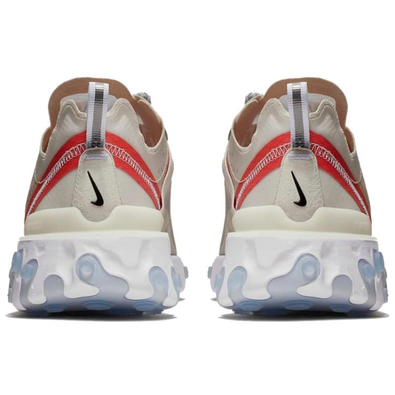 Nike React Element 87 Sail Light Bone Sneakers AQ1090-100