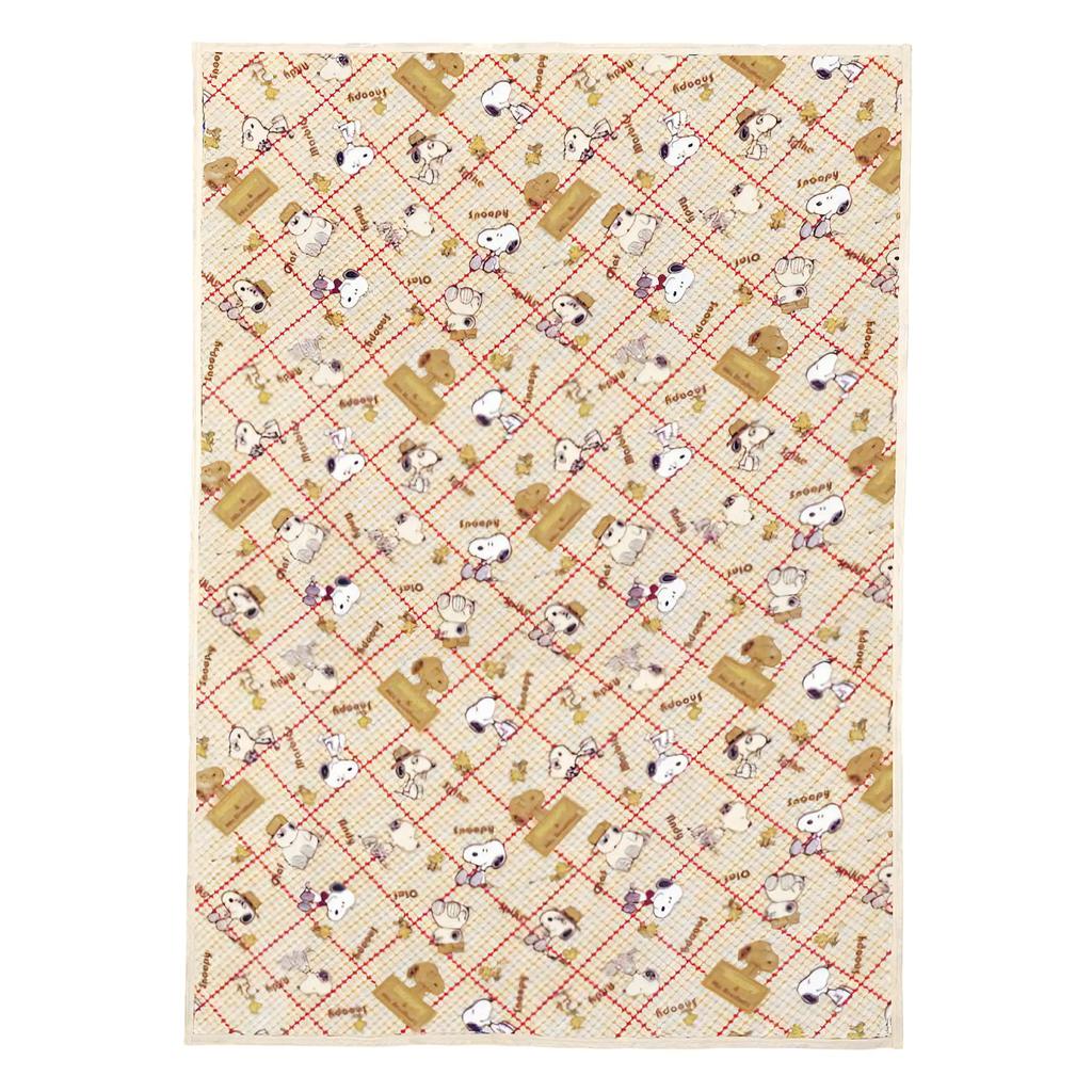 Nishikawa Snoopy Blanket Single Washable Soft Warm Lightweight Woodstock Brothers Beige FQ01505064300 [Nishikawa]