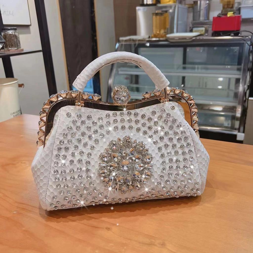 2024 New Crossbody Bag with Large Capacity and Diamond Inlaid Handbag for Women