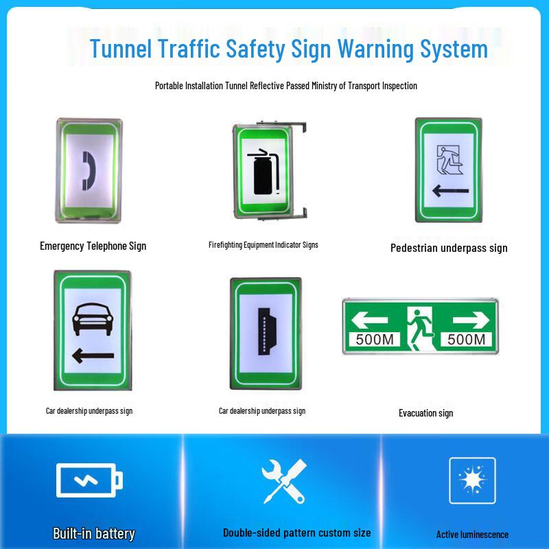 Tunnel LED Emergency & Directional Sign