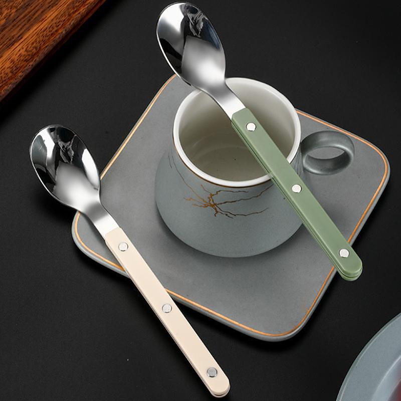 Colorful Handle Cutlery 304 Stainless Steel Creativity Gift Flatware Knife Fork Spoon Drop Ship