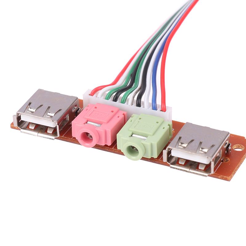 1Pc Computer Chassis Front Panel Audio Jack Front Usb Interface Host Front Bezel Cable