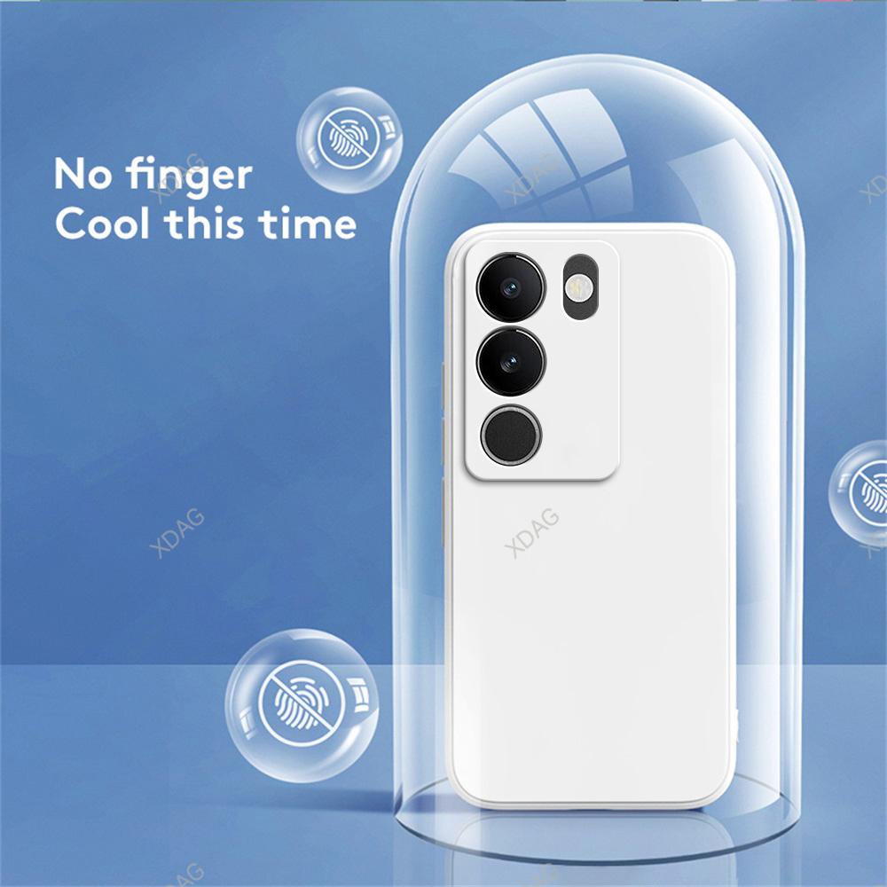 Capa de celular básica Pure Candy Color para VIVO V29 Pro V29Pro VIVOV29 5G Funda Soft Square Liquid Silicone Back Cover Luxury Carcasa