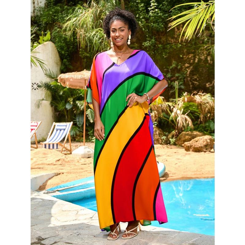 Ρόμπα Παραλίας Μεγάλο Μέγεθος, Φαρδιά, Κάλυμμα Μπικίνι για Μαύρισμα, για Γυναίκες