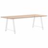 Vidaxl Nogi Do Stolika Kawowego, 2 Szt., Biale, 90X(72-73) Cm, Stal