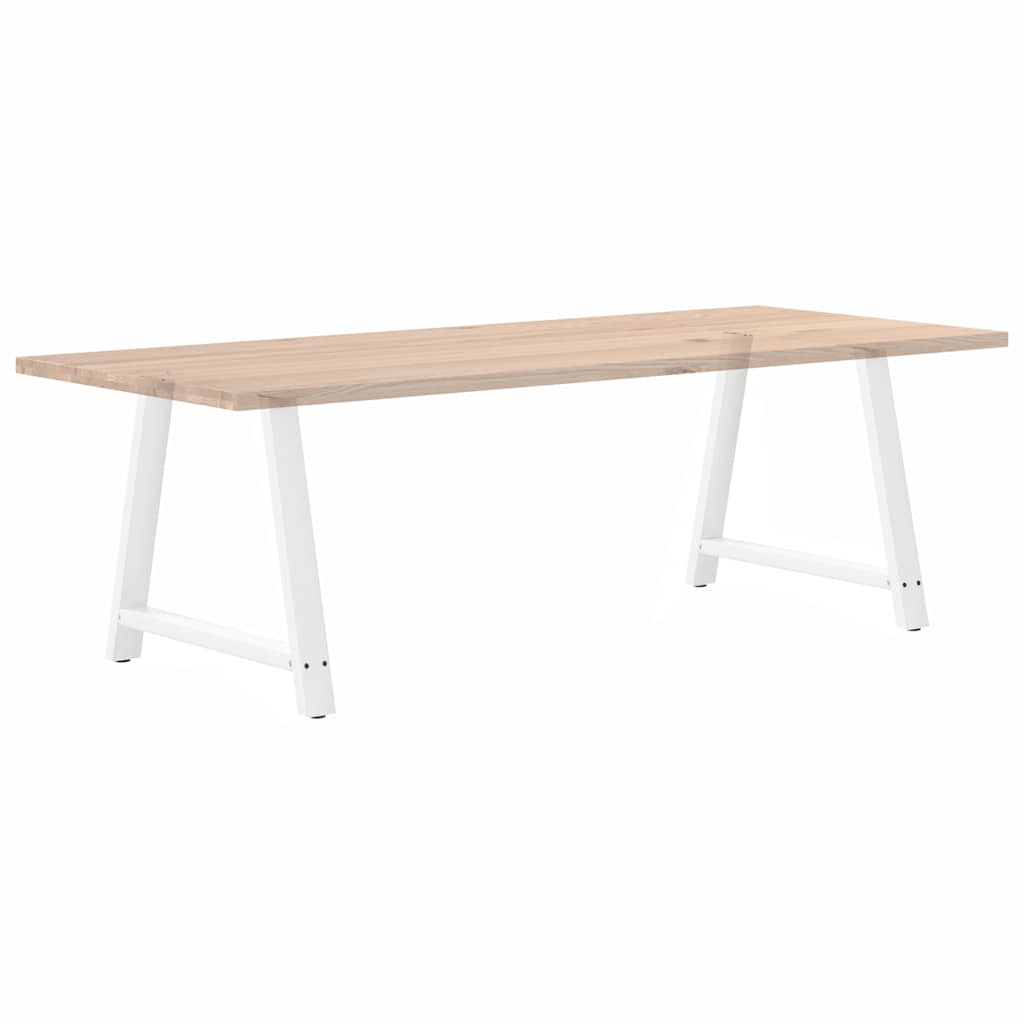 Vidaxl Nogi Do Stolika Kawowego, 2 Szt., Biale, 90X(72-73) Cm, Stal