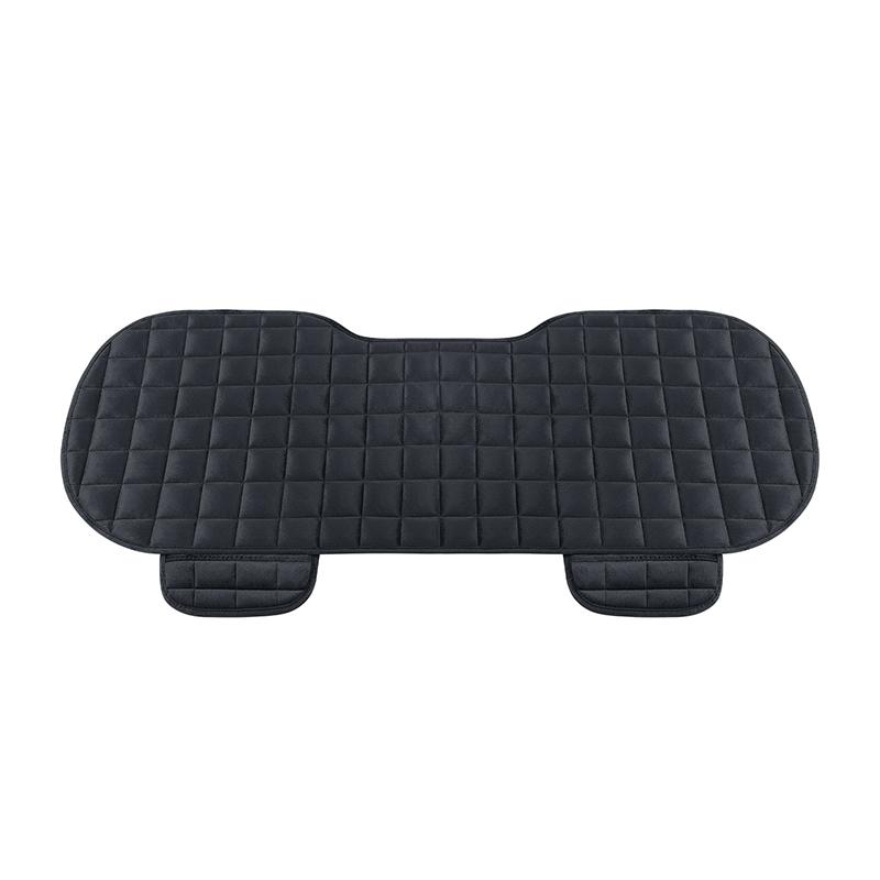 

Чехол на автомобильное сиденье, передняя и задняя флокированная тканевая подушка, нескользящая зимняя автозащитная подушка, сохраняющий тепло, универсальный подходит для грузовика, внедорожника, фургона чёрный