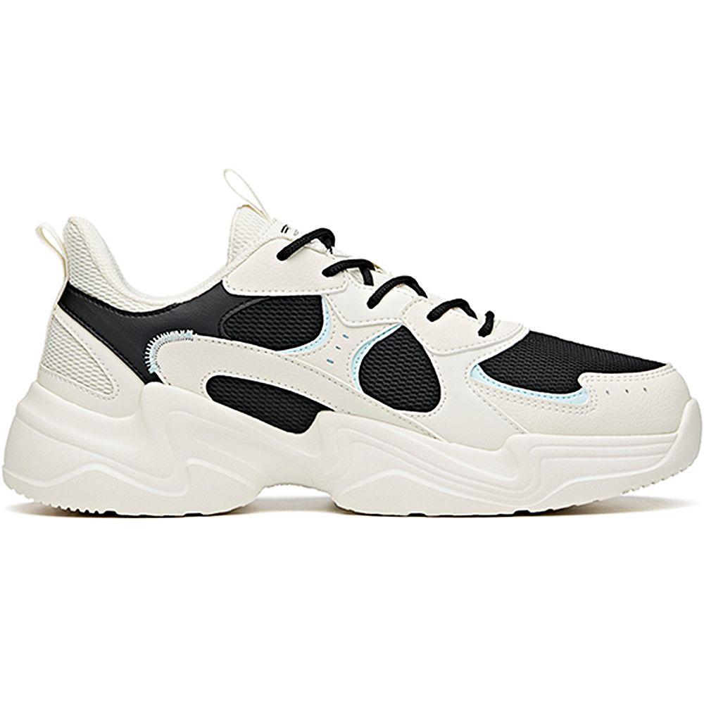 Anta Lifestyle Series Low-Top Dad Shoes Men Sneakers White Black 111938822R-8