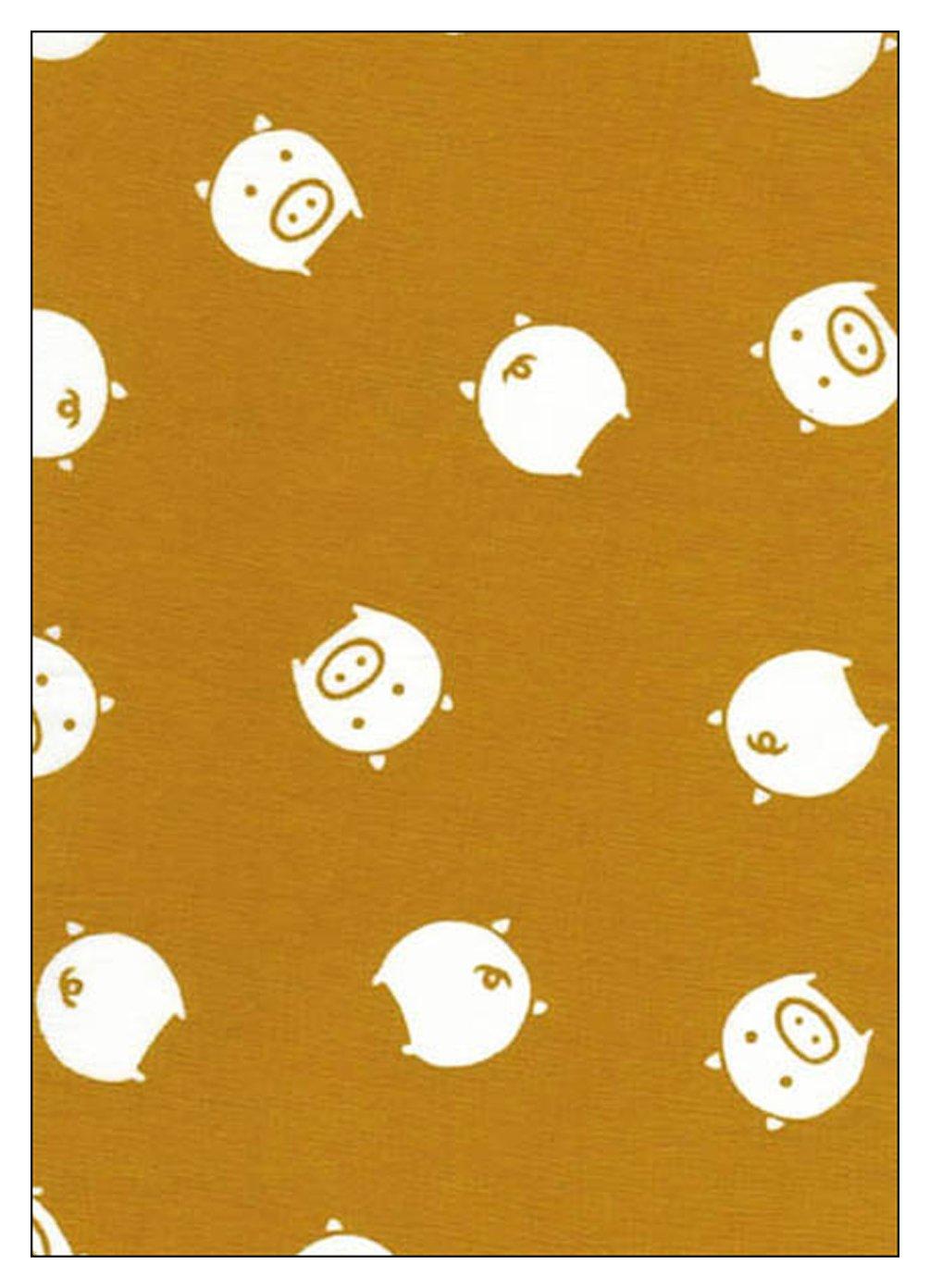 

Тенугуи, сделанный с дизайном свиньи, Нива-дзоме (полотенце для рук) - 100% хлопок, Япония,