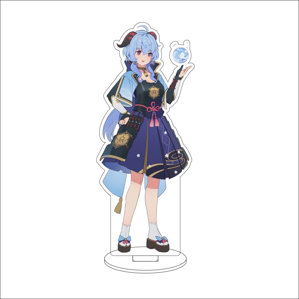 16CM Anime Genshin Impact Cosplay Acrylic Stand Ornaments  Ganyu Figure Stand Halloween Gifts
