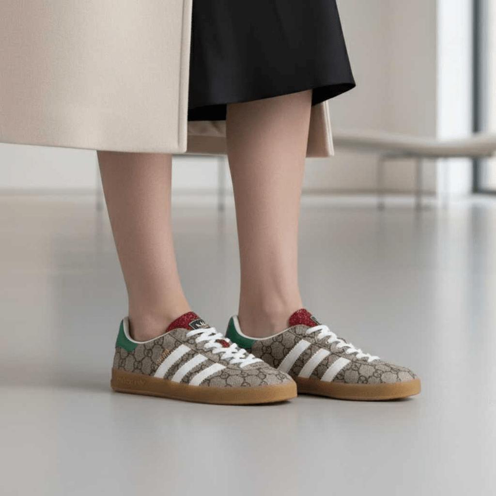 Adidas Originals Canvas Low-Top Schnür-Fashion-Sneakers Damen-Sneakers Ebenholz 715217-FAAR3-9751