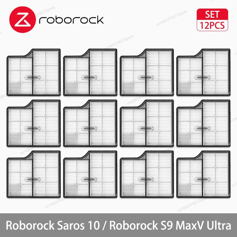 Roborock Saros 10 / S9 MaxV Ultra Robot Vacuum Accessorie Main Side Brushe Mop Cloth HEPA Filter Dust Bag Spare Parts