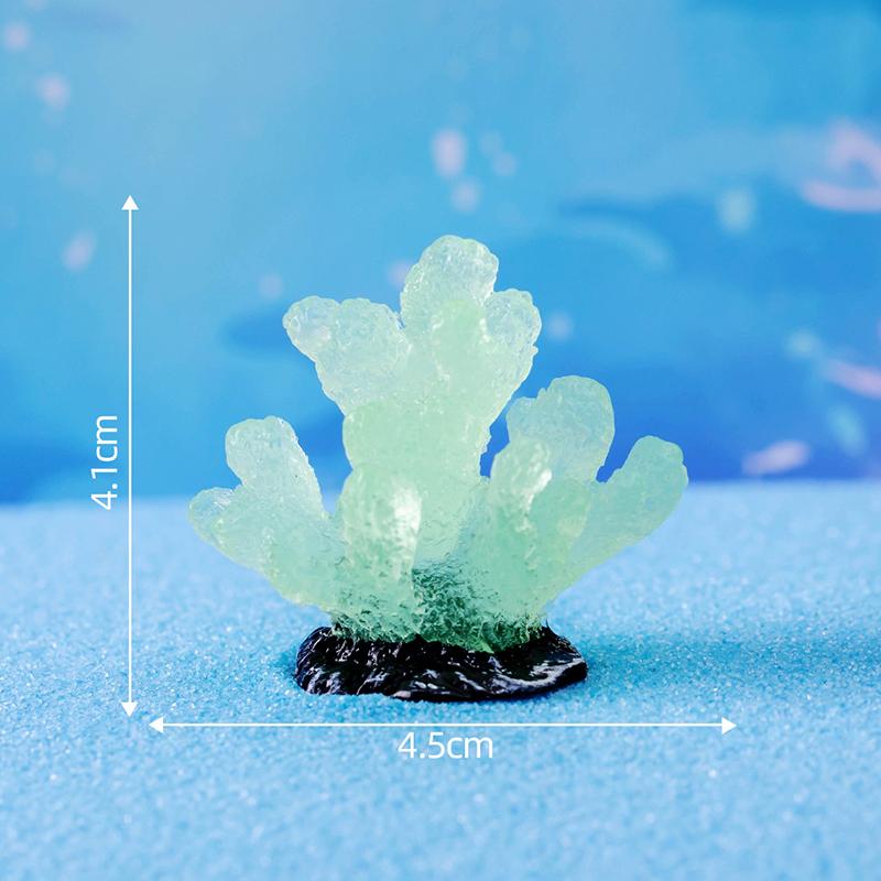 Luminous Coral Micro Landscape Artificial Coral Resin Ornaments For Fish Tank Aquarium Accessories Decorations Home Decoration
