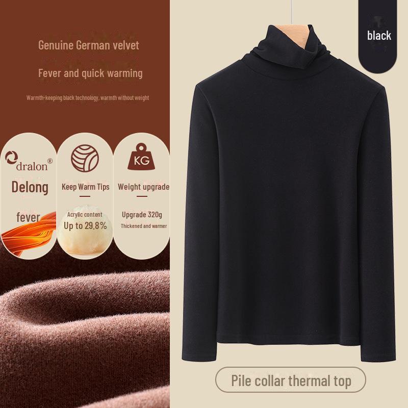 

Женская термобельё с высоким воротником и длинным рукавом из бархата XXL (130-145 lbs)