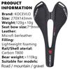 KOCEVLO Karbónové sedlo T800 Karbónové vlákno+Kožené vlákno Ultraľahké Cestný bicykel MTB Bicyklové sedlo Sedadlo