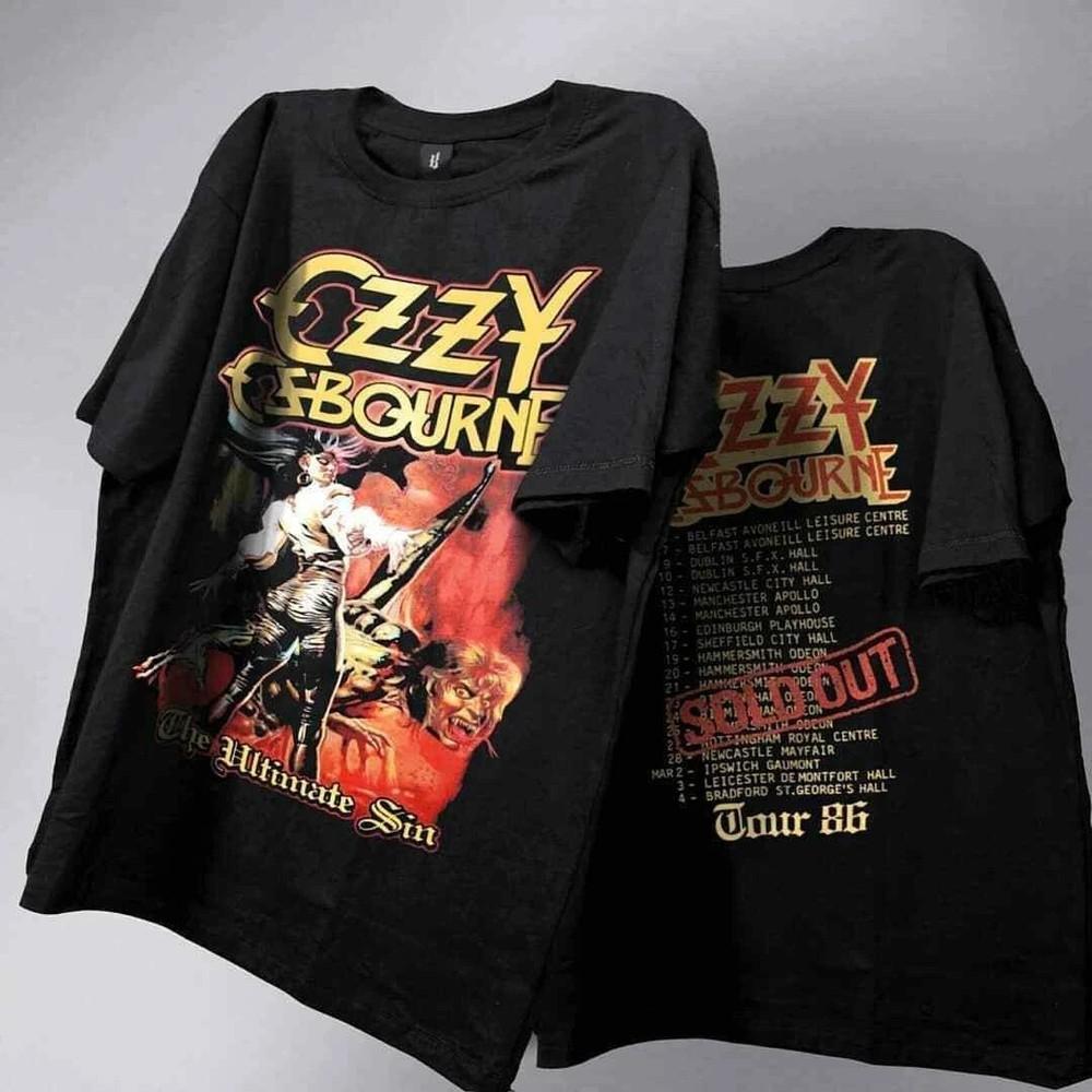 Ozzy Osbourne 2 Sided Basic Black Unisex T-Shirt