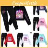 Demon Hunters Kpop Pattern Print Kids Hoodie Pants Set Fashion Gift Clothing