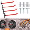 4Pcs Heavy Duty Metal Hook Non-Slip Heavy Duty Wall Hook Organizer Kitchen Organizer Wall Hanger Garage Garden Tire Ladder Tool