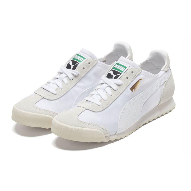 Puma Roma Og Nylon Retro Training Shoes Unisex Sneakers White Beige 362408-09