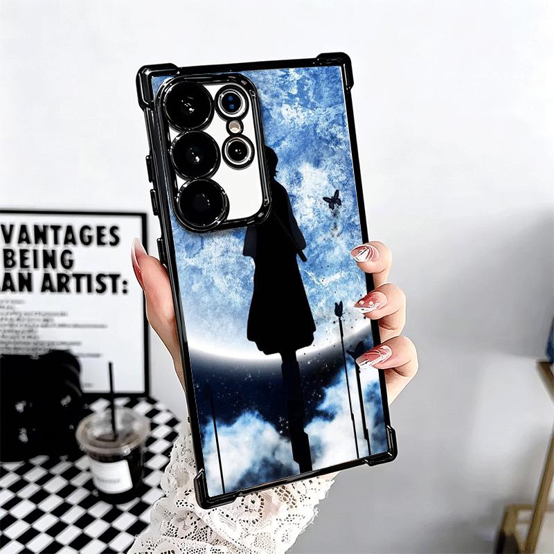 Bleach Kuchiki Rukia Plating Phone Case For Samsung Galaxy S24 S25 FE S26 Edge S23 Ultra S22 S21 Plus S20 Anti-Fall Airabag Cove