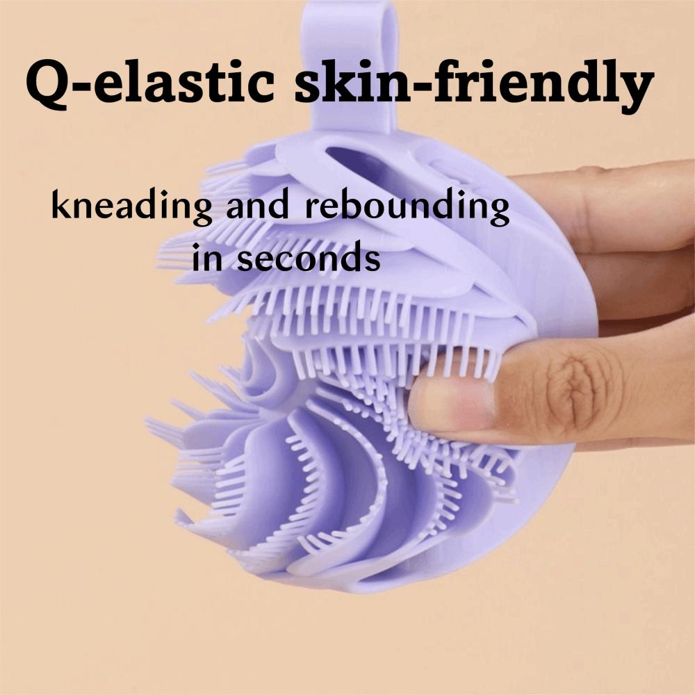 Massage Soft Bristle Shower Brush Soft Silicone Bath Brush Portable Body Shampoo Brush  Skin Care