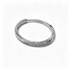 0277 S999 Sterling Silver Ring for Women Light Luxury Niche Design Silver Open Band for Index Finger