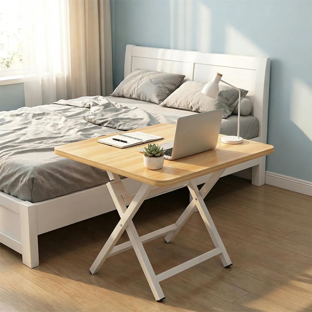 Прочный Обеденный Стол Портативный Складной Стол Круглый Стол Деревянный Стол для Общежитий, Дома, Офиса, Квартир, Ресторанов, Кемпинга