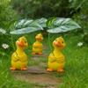 Cartoon Umbrella Holding Duck Statue Handmade Garden Animal Statue  Balcony Patio