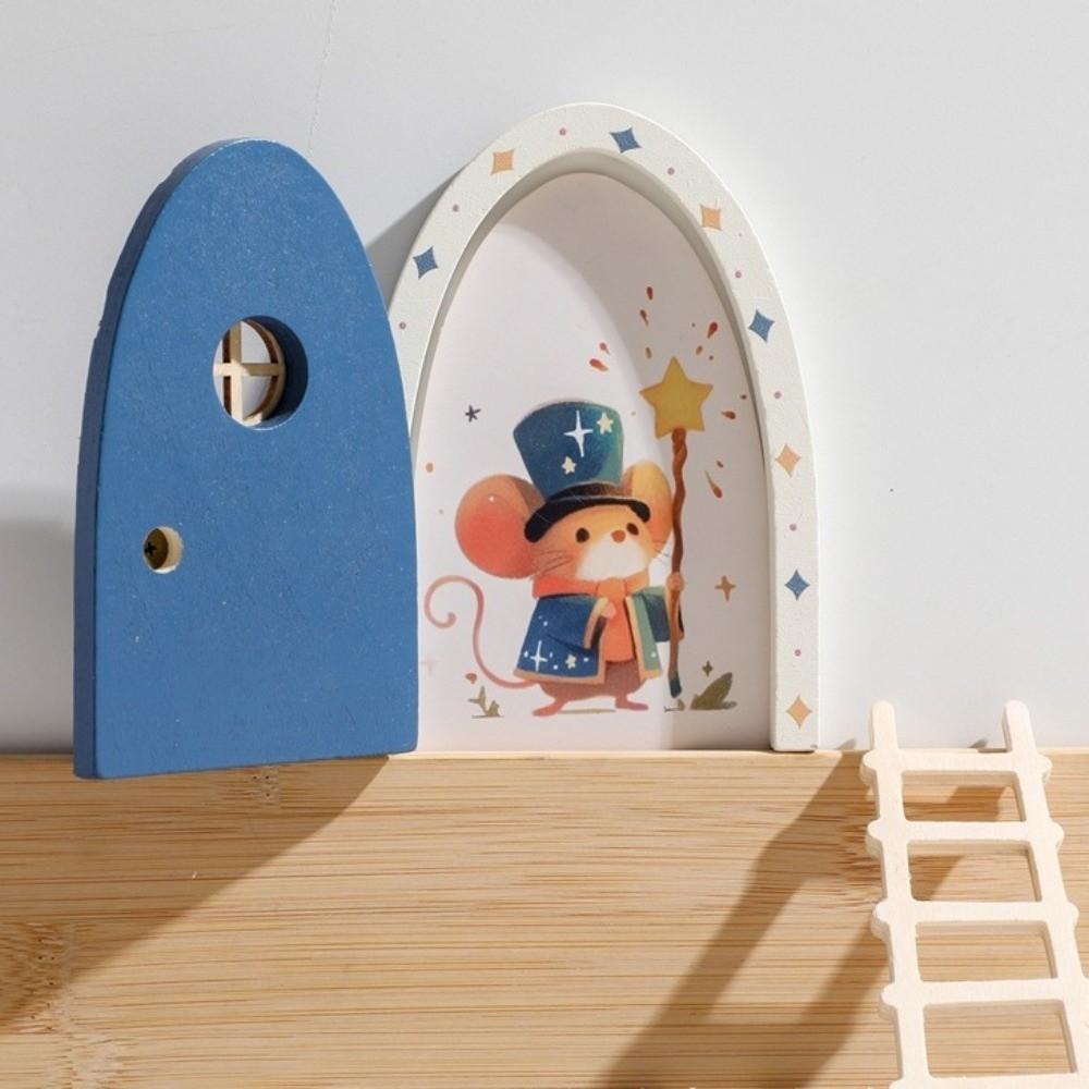Gloeit in het Donker Raam Fee Elf Deur Creatief Muisgat Kinderkamer Decor