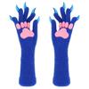 Fashionable Faux Fursuit Nails Mittens Soft Gloves 8 Colors Variants Perfect for Themed Event