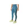 Asics Mesh Panel Training Tight Solid Color High Waist Elastic Slim Fit Leggings Women Leggings Blue 2032C711-407