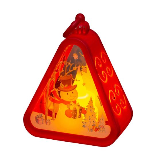 Christmas Retro Night Light Vintage Ambient Wind Lights Luminous Window Tabletop Ornaments for Bedroom Desktop Decor