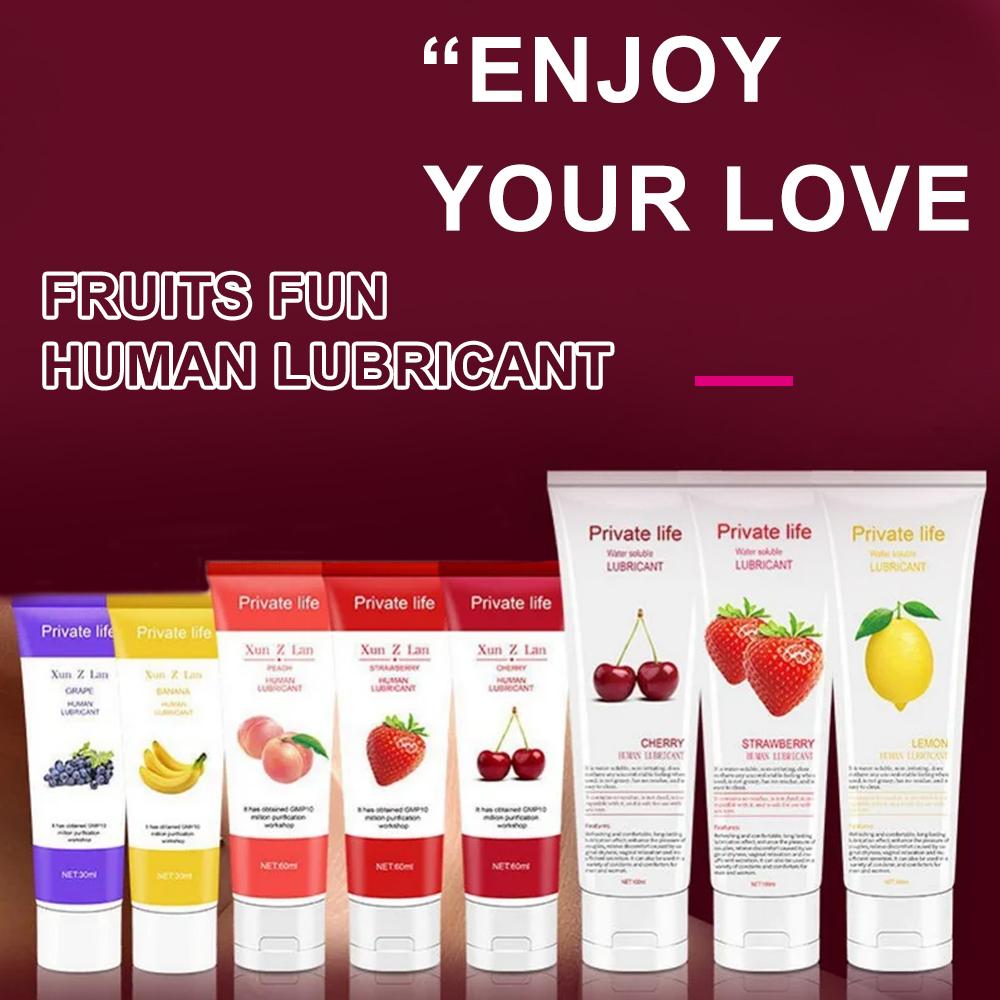 Water-based Lubricant for Women Fruit Flavored Lubricant for Sex Lubricant Female Oral Anal Vaginal Gel Adult Masturbation Sex Toy