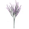 Artificial Flocking Lavender Fake Flower Bouquet Plastic Green Plant Wedding Home Pot Decoration Plant Decoration Artificial Flower