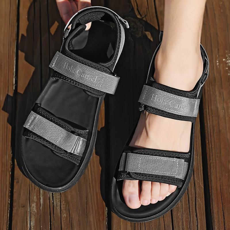 

Hola Camel Men s Sport Sandals Lightweight Non-Slip Casual Beach Shoes Adjustable Straps 45 світло-сірий колір
