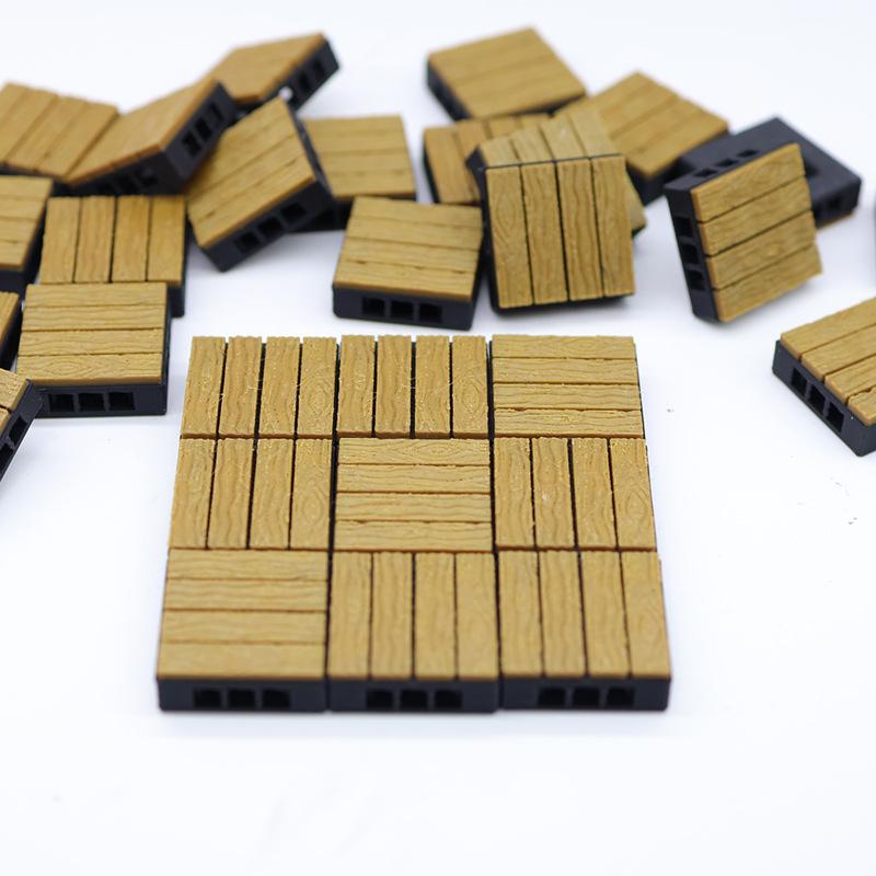1/4Pcs 1:12 Dollhouse Flooring Simulation Outdoor Floor Bricks Miniature Modular Anti Corrosion Floor Mini Model Furniture Decor