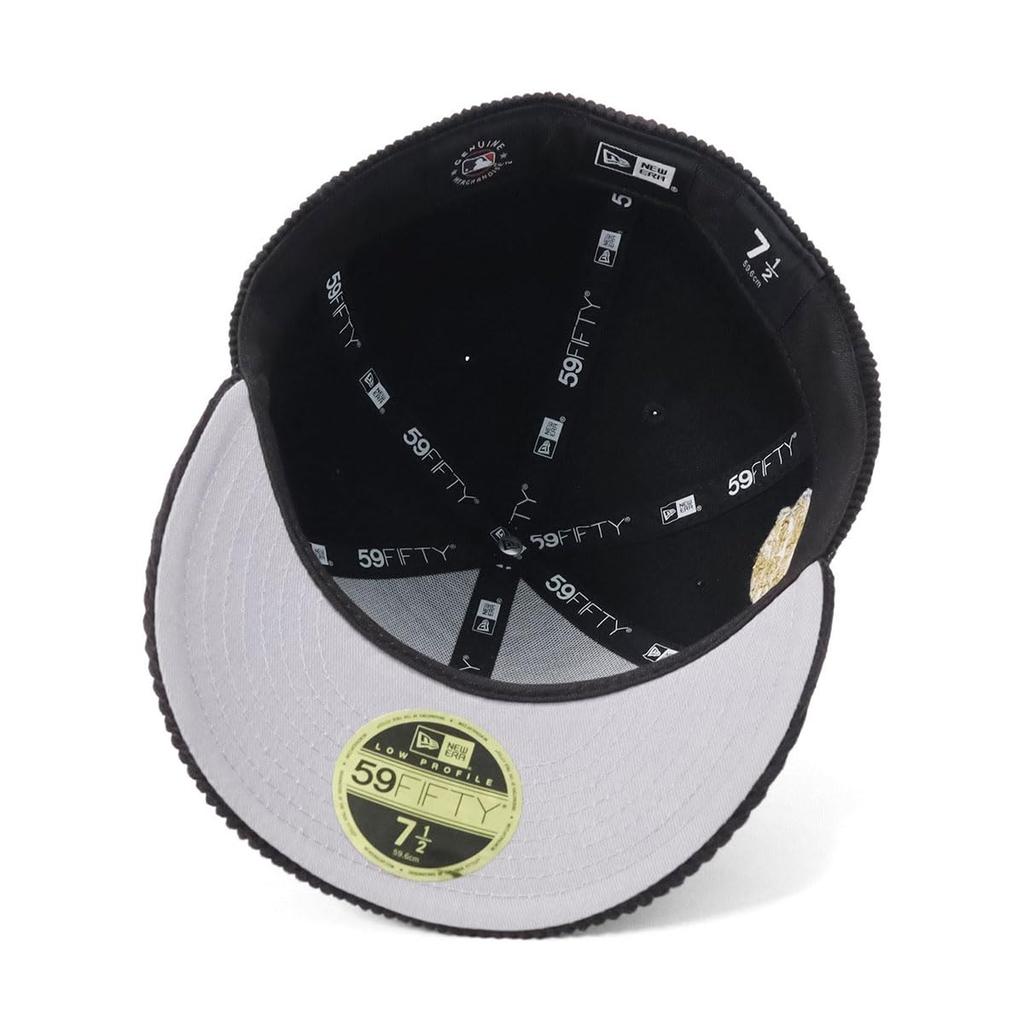 New Era LP 59FIFTY Cap MLB New York Mets NYM Black Corduroy Side Exclusive to and This BB cap features a side patch and UV protection for everyday A