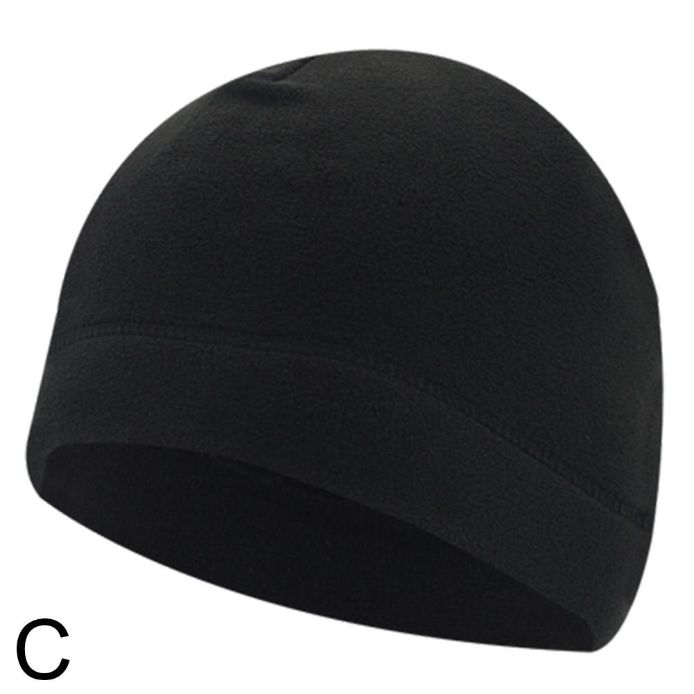 

1 шт. флисовая шапка для велоспорта, ветрозащитная, теплая, для зимы, многоцветный комплект, аксессуары для велоспорта W P7K5 Black-1pc
