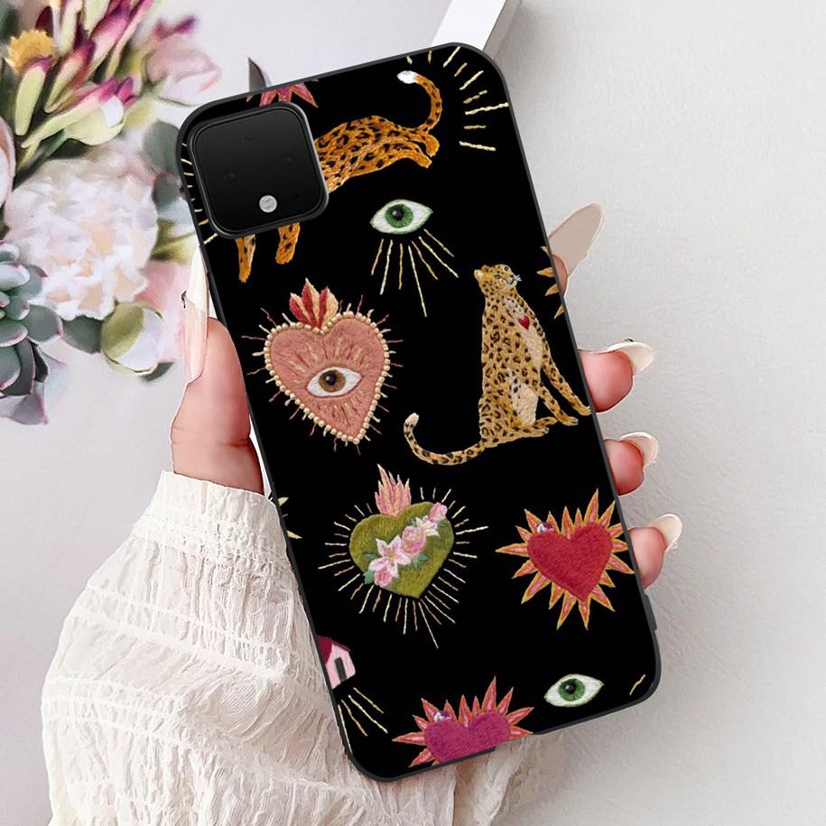 Pour Google Pixel 4 XL Coque Pixel XL4 Housse Marbre de Luxe Dessin Animé Silicone Souple TPU Étuis de Téléphone Pour Google Pixel 4XL G020J Pare-chocs