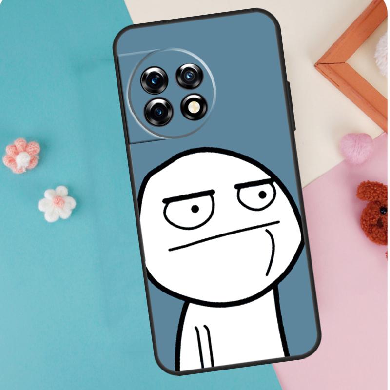 Funny Man Middle Finger Case For OnePlus 13T 10T 8T 10R 12R 13R 15R 11 12 13 15 Nord CE 5 2 3 4 Lite N20 N30 Cover