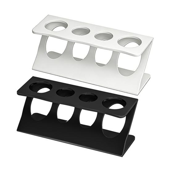 Countertop Toothbrush Holder Bathroom Toothbrush Stand with 4 Slots Z Shape Family