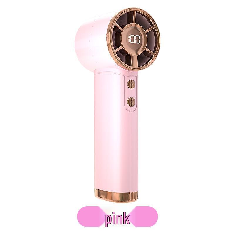 

Портативный турбовентилятор: Мини-охлаждение с 100 скоростями, USB-перезаряжаемое, бесшумное, для офисного и уличного использования 158*59mm розовый