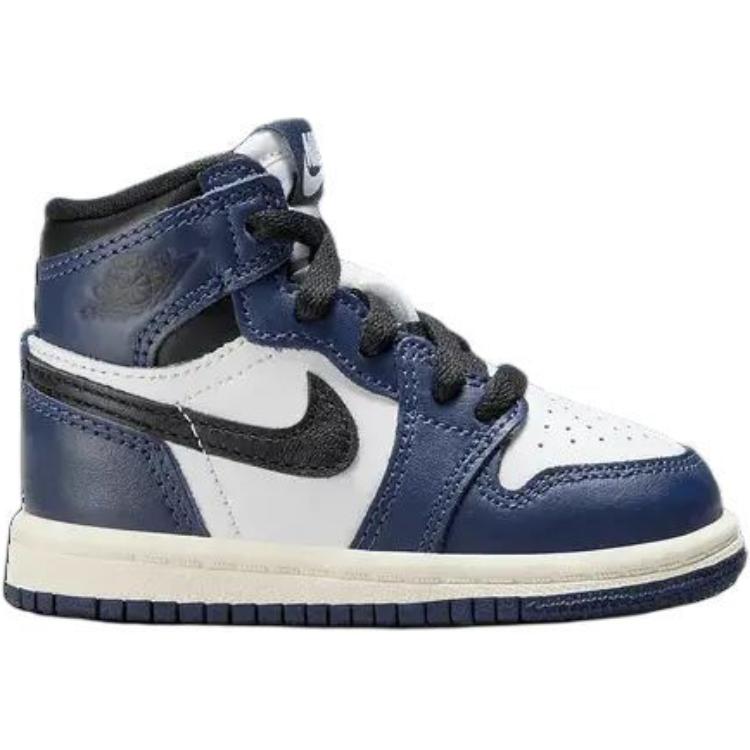 Air Jordan 1 Retro High OG TD Midnight Navy Baby Sneakers Blue Black White FD1413-401