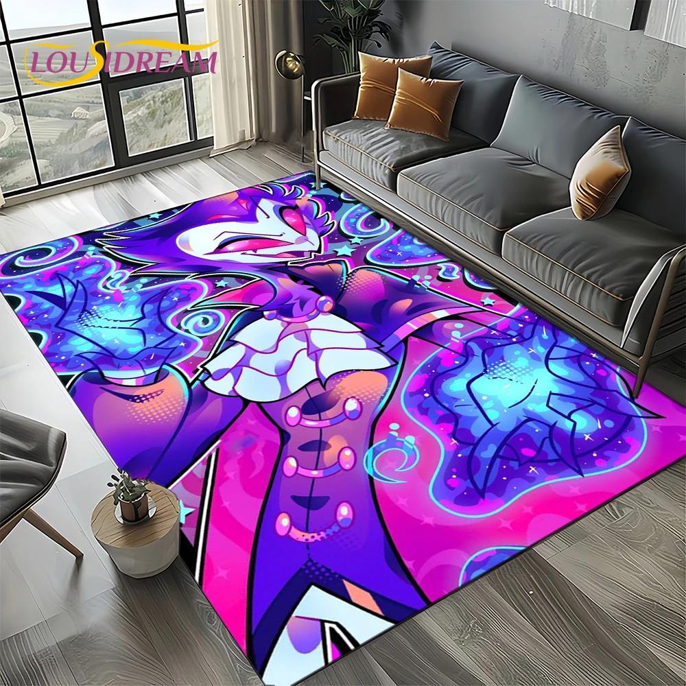 2025 H-Helluva Boss Blitzo Cartoon Carpet Rug for Bedroom Living Room Home Sofa Decoration,kids Game Play Decor Floor Mat Gift